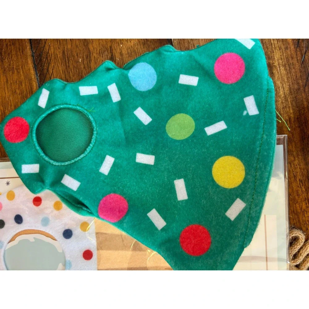 Holiday Helper Elf Costume Set Pizza Hot Cocoa Christmas Tree Cupcake‎